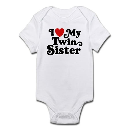 

CafePress - I Love My Twin Sister Infant Bodysuit - Baby Light Bodysuit