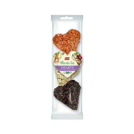 A E Cages Vitapol Vita Herbal Hearts Small Animal Treats Carrot, Beetroot Parsnip, 1ea/3 pk