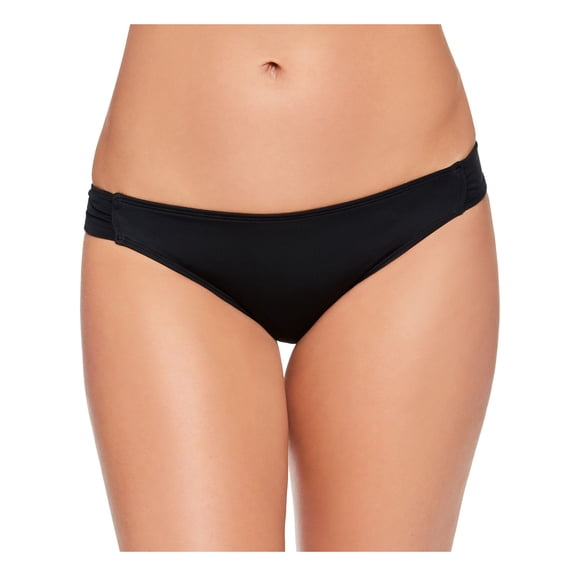 SALT COVE Women's Black Stretch Side Tab Moderate Coverage Hipster Swimsuit Bottom XL