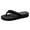 Black, variant on GERsome Women's Slide Flat Sandals - Comfortable Slip On Open Toe Thong Bohemian Spring Summer Shoes.