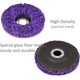 thumbnail image 5 of Paquete de 5 discos de limpieza para amoladora angular CSD de 125 mm, eliminador de óxido, eliminación de pintura, color morado JFHHH pequeña, 5 of 5
