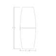 thumbnail image 2 of 10' Modular Boat Shaped Powered Conference Table With Metal T-Bases, 2 of 5