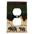thumbnail image 3 of Pack of 2 Rustic Forest Bear Mother And Cub Double Receptacle Wall Outlet Plate, 3 of 7