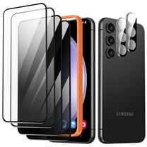 ANTSHARE Screen Protector Compatible with Samsung Galaxy S23 FE , 2 Pack Anti-Peep Films & 2 Pack Tempered Glass and 2 Pack Camera Lens Protector with Easy Installation Kit