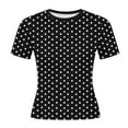 thumbnail image 5 of Karight Womens Basic Short Sleeve Crew Neck T Shirt Slim Fit Tees Summer 2025 Y2k Going Out Fitted Top Cute Tight Shirts, 5 of 7