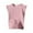 Pink, variant on Weryoung Girls Ruffle Sleeve T-Shirts Solid Color Round Neck Vest Basic Short Sleeve Baby Stylish Tee,Hot Pink,7-8 Years