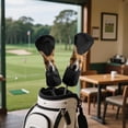 thumbnail image 3 of Uorisanigo Golf Club Head Covers, Cute Corgi Print Golf Club Driver/Fairway Wood/Hybrid Headcovers Set 3 Pack, PU Leather Headcovers for Men Women, Fits Most Golfs Clubs, 3 of 7