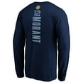 thumbnail image 3 of Men's Ja Morant Navy Memphis Grizzlies Playmaker Name & Number Long Sleeve T-Shirt, 3 of 3
