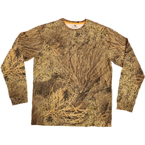 Men's Long Sleeve Camo Tshirt, Mossy 
