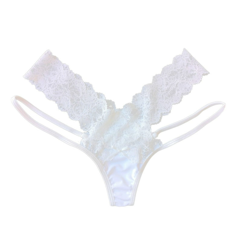 adviicd Sex​ Lingerie Womens Underwear Brief Ladies Cheeky Panties Lace Seamless  Underwear for Women White Large 