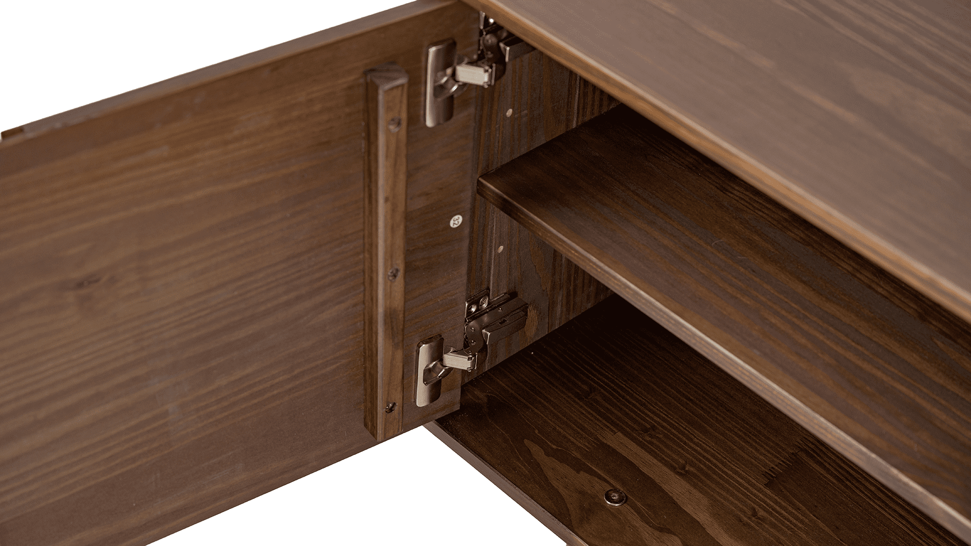Adair 70 2-Door Solid Wood Tv Stand Walnut - for Adults and Teens