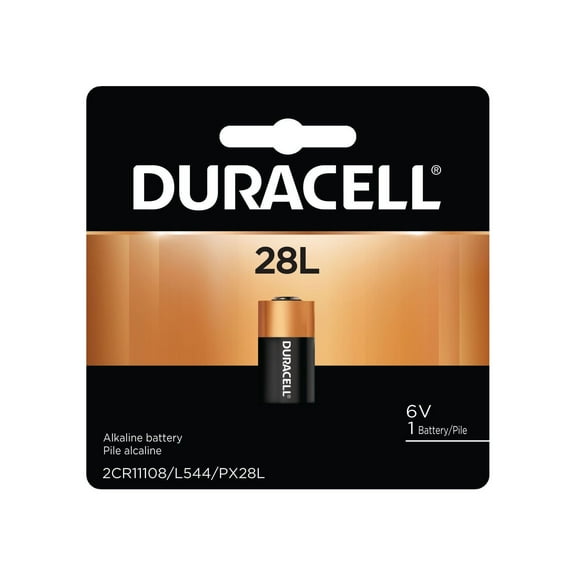 4-Pack Duracell 28L 6 Volt Lithium Batteries (PX28l / 2CR1/3N / L544)