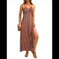 thumbnail image 2 of Vestido de Tirantes Finos para Mujer, Vestido de Verano, Pareo , Informal, Amarillo, Talla M, 2 of 8