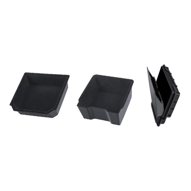 Magnetic Center Console Organizer for , Silicone Tray With Coin Slot, Upgraded Armrest Hidden Storage Box (matte Black, Magnetic Opening And Closing, Easy To Install)