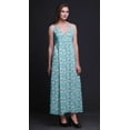 thumbnail image 3 of Bimba Floral Women Summer Printed V Neck Long Maxi Dress Holiday Resort Wear-X-Small, 3 of 6