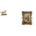 thumbnail image 1 of Figura decorativa de caballo, ideal para decorar escritorios, estanterías, salas de estar o como marco de fotos., 1 of 8