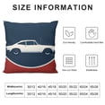 thumbnail image 5 of BANET Throw Pillow Cushion Cover, Classic Vintage Muscle Vehicle Silhouette , Decorative Square Accent Pillow Case 18x18in, 5 of 5