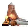 thumbnail image 2 of Tienda de campaña con forma de cúpula con borlas para niños, instalación sin perforaciones, cortina para la cama, repisa para la cama, mosquitera artesanal de algodón lavable con agua, 2 of 2