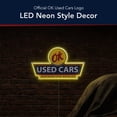 thumbnail image 5 of American Art Decor OK Cars Authorized Dealer LED Plaque Sign - Retro Lighted Wall Decor for Man Cave, Garage, Office & Game Room - Yellow Neon-Style Auto Sign, 5 of 7