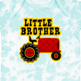 thumbnail image 4 of Inktastic Red Tractor Little Brother Boys Baby Bodysuit, 4 of 5