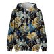 thumbnail image 3 of Men's Loose Flowers Printed Hooded Sweatshirt Men's Casual Fashion Sports SweatshirtXL, 3 of 4