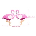 thumbnail image 2 of KAJNBN 2 Pairs Tropical Sunglasses Flamingo Shape Rosy Color Plastic For Beach And Pool Parties, 2 of 8
