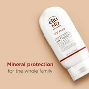 EltaMD UV Pure Face and Body Sunscreen, SPF 47 Mineral Sunscreen for Kids and Adults, Water Resistant Up to 80 Minutes, 4.0 oz Sun Screen Tube