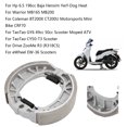 thumbnail image 2 of Aluminum Alloy Rear Brake Shoes, High Friction Coefficient Stable Braking Performance Low Noise Brake Pads For Baja Motorsports Mini Bike, Suitable For 49Cc 50Cc Chinese Scooters,, 2 of 7