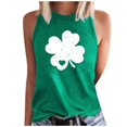 thumbnail image 2 of PNTUTB St. Patrick's Day Women's Fashion Print Casual Sleeveless Crew Neck Pullover Comfortable Tank Tops, 2 of 6