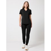 Scrubstar Ultimate Women’s Antimicrobial Welt Pocket V-Neck Scrub Top, Sizes XS–3XL