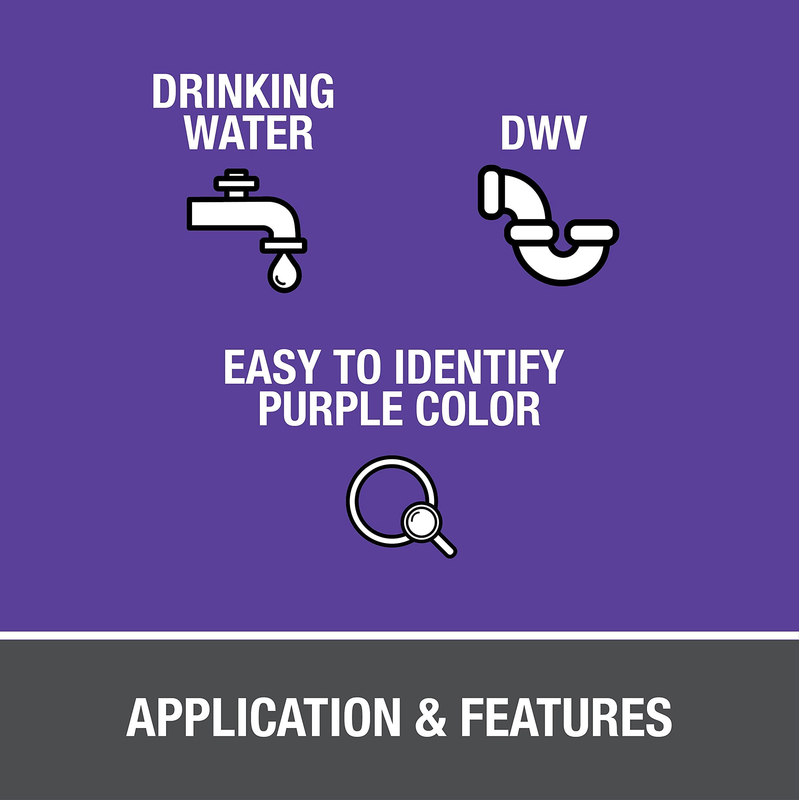 Oatey 30758 Low Voc 32 Oz Purple Primer