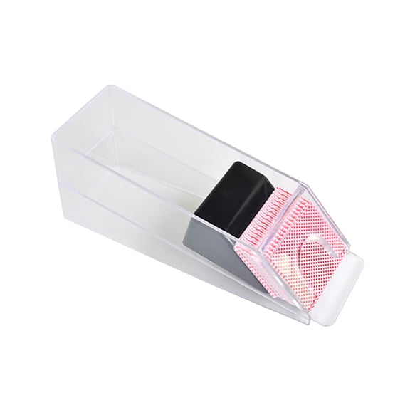 4/6-Deck Acrylic Blackjacks Dealing Shoe Pokers Dealer Clear Playing Card Dealing Shoe Game Table Accessory