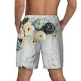 thumbnail image 2 of Rocae Pumpkin And White Marble for Men's Swim Trunks Quick Dry With Two Side Pockets and One Lined Patch PocketLarge, 2 of 9