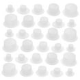 thumbnail image 6 of FONDOTIN Furniture Hole Concealer Round Plastic Plug Caps White 150pcs For Wooden Surfaces, 6 of 8