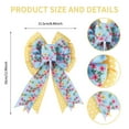 thumbnail image 2 of 1PC Large Spring Bows for Wreath, Easter Wildflower Bow for Front Door, Flower Farmhouse Wreath Bows for Party Decor Indoor Outdoor Wall Spring Summer Decoration Supplies Ornament, 2 of 8