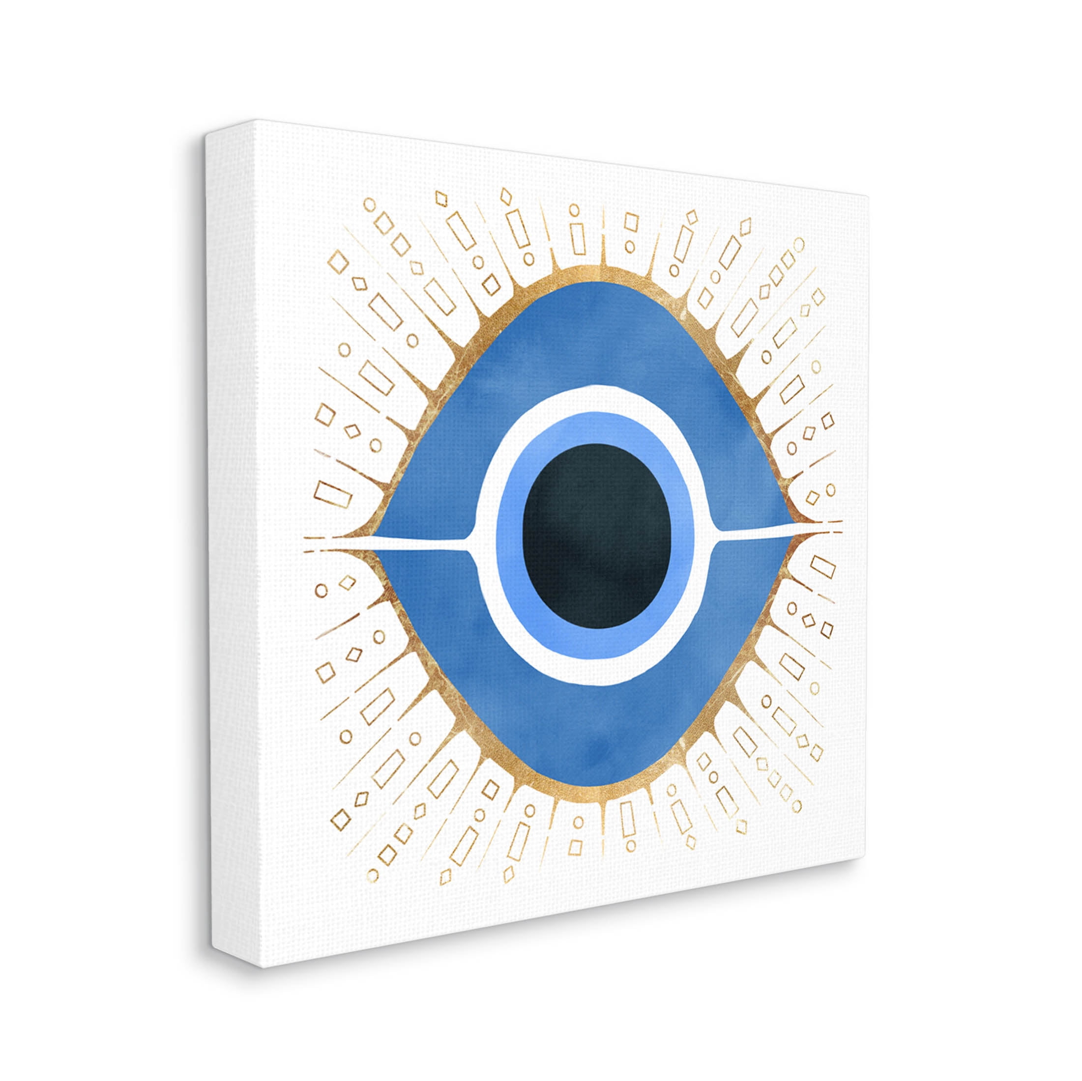 Stupell Industries Abstract Blue Evil Eye Symbol Graphic Art Gallery Wrapped Canvas Print Wall Art, Design by Ziwei Li
