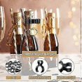 thumbnail image 3 of 12 Pieces Champagne Bottle Sparkler Single Holder Safety Clips Black Plastic Bottle Service Sparklers Clips For Candle Christmas Parties Wedding Cerem, 3 of 5