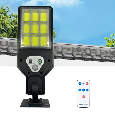 

Sawvnm Solar Street Light IP65 Waterproof Outdoor Solar Powered Street Lights Dusk To Dawning With Motion Sensor LED Floods Light For Parking Lot Drive-way on Clearance