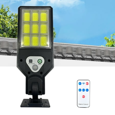 

lulshou Homes & Gardens Solar Street Light IP65 Waterproof Outdoor Solar Powered Street Lights Dusk To Dawning With Motion Sensor LED Floods Light For Parking Lot Drive-way
