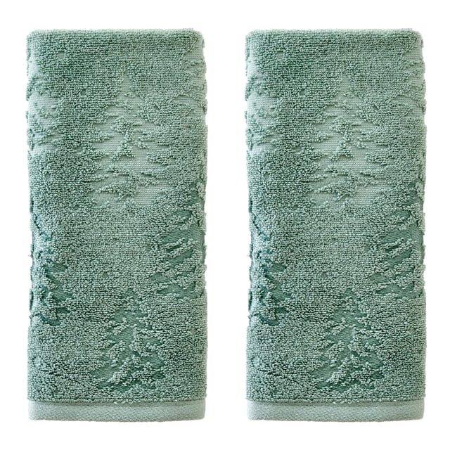 Juego de toallas de mano SKL Home para otoño/invierno/Navidad Wispy Trees x2