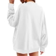 thumbnail image 3 of CONFREE Oversized Sweatshirts For Women Long Sleeve Ladys Sport Sweatshirt Solid Color Soft Spring Fall Clothes Shirts, 3 of 7