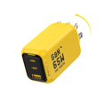 thumbnail image 1 of Bloque de carga AOHI Youth 65W GaN+ USB C de 3 puertos PPS tipo C, 1 of 9