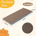 thumbnail image 2 of THBN 2Pack Cat Scratcher Pad, Reversible Scratching Cardboard, 14" Lx5.3 W Post Board for Indoor Cats Cardboard pad Sleep Play and Grind Claws, 2 of 8