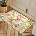 thumbnail image 7 of Happy Easter Kitchen Rug, Colorful Eggs Flowers Kitchen Mat, Waterproof Non Slip Farmhouse Easter Doormat, Kitchen Mats for Floor Low-Profile Easter Holiday Party Home Decor, 47*31 inch, 7 of 7