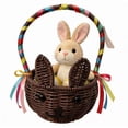 thumbnail image 2 of EGNMCR Closet Organizers and Storage, Organization and Storage, Storage Bins, Storage Containers Easter Handmade Weaving Shopping Rabbits Basket Bath Handheld Basket Outdoor Picnic Basket a basket, 2 of 5