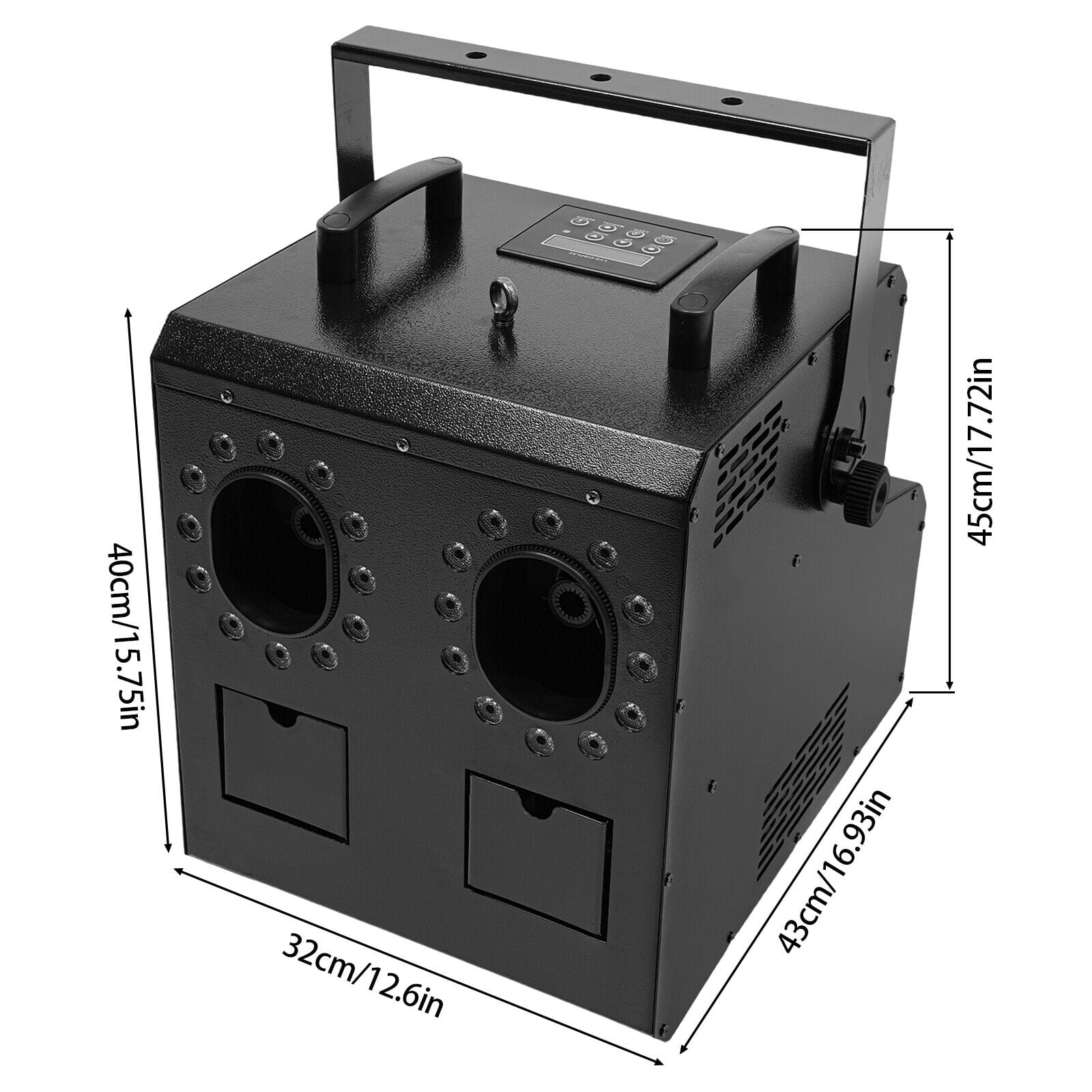 Miumaeov 900W 110V 3-In-1 Smoke Bubble Fog Machine RGB LED Bubble Blower Fogger Stage Lighting Effect DMX8 Remote Control