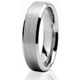thumbnail image 2 of Tungsten Wedding Band Ring 6mm Men's Engagement Silver with Brushed Center, 2 of 4