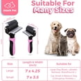 thumbnail image 6 of Pet Brush, 2-Side Pet Grooming Tools with Deshedding and Dematting Comb, 6 of 6