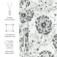thumbnail image 5 of Noble Linens Light Gray Make a Wish Print Duvet Set 2-Piece Duvet Cover Set, Twin/TwinXL, 5 of 11