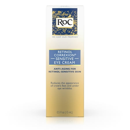 RoC Rétinol Correxion peau sensible Crème Contour des Yeux, 0,5 Oz.